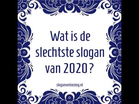 Winnaar Slechtste Slogan 2020