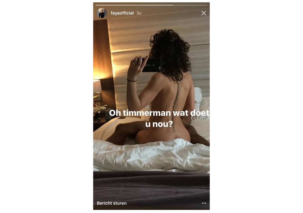 Fajah Lourens deelt pikante naaktfoto met haar timmerman in bed -  Damespraatjes