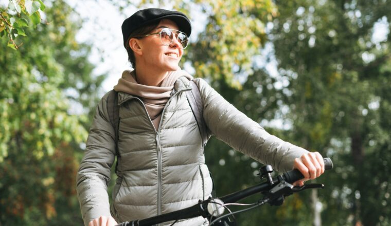 Traanogen op de fiets